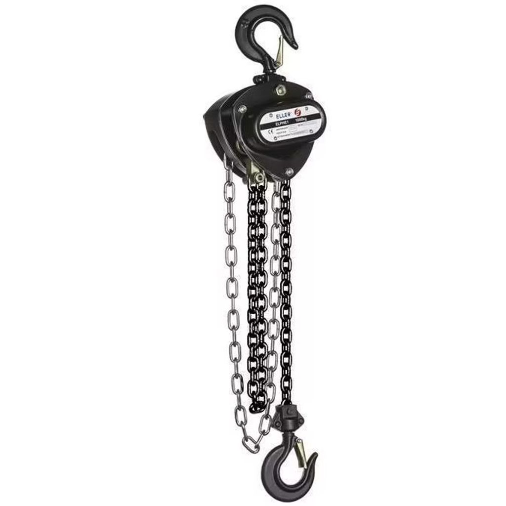 Eller PHE1 Manual Chain Hoist 500 kg Hubhöhe 12 m - Keine Überladungssicherung