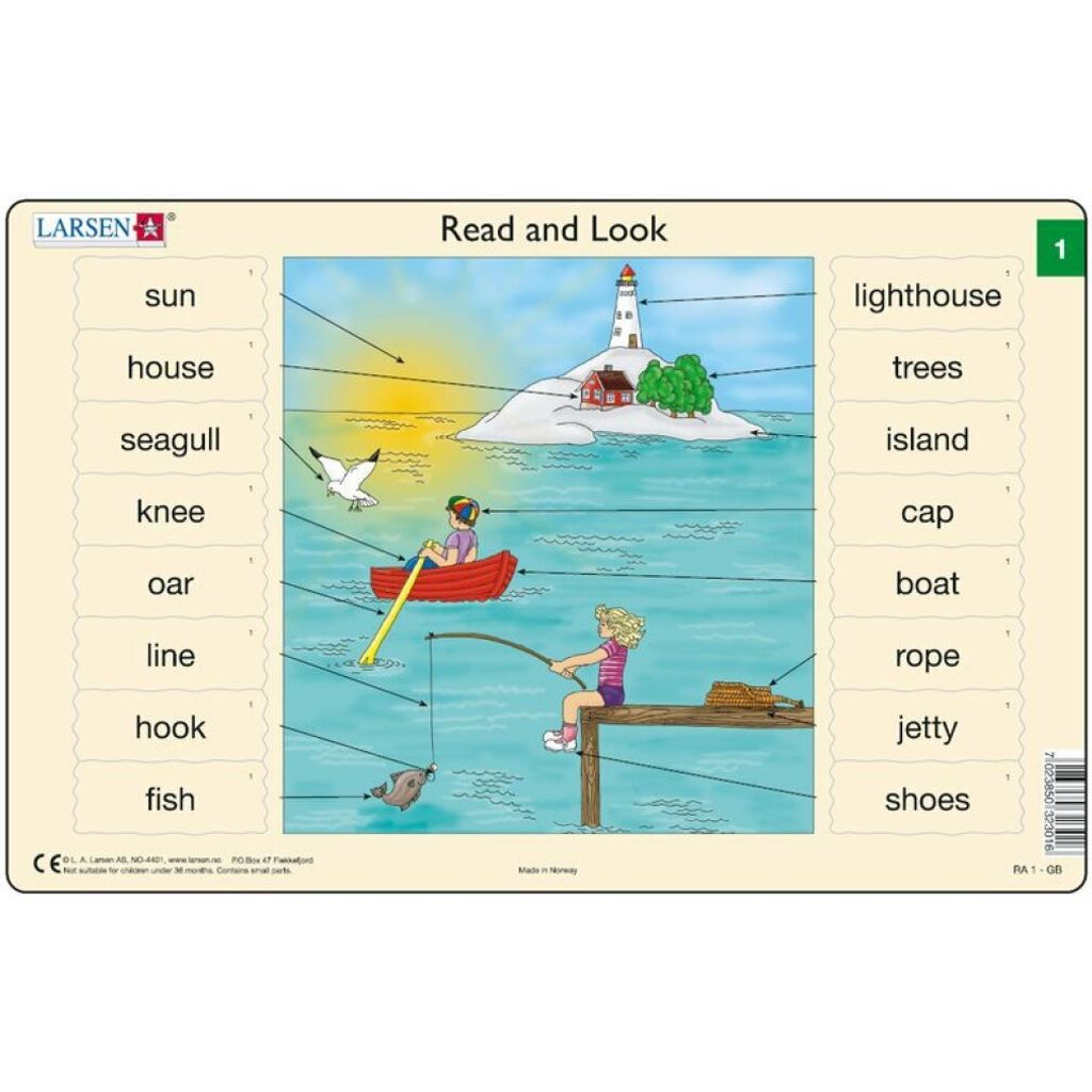 LARSEN Englisch Puzzle (1) - Meer 16 Teile