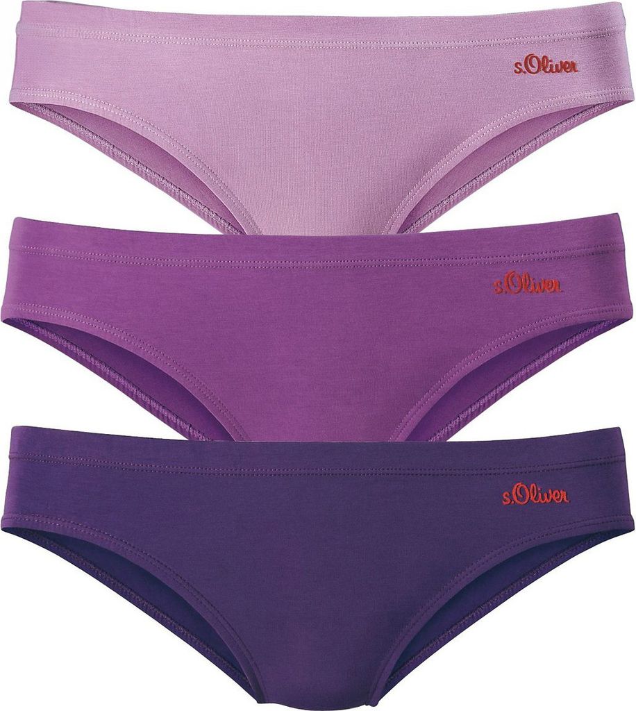 s.Oliver Bikinislip 3 -teilig beere-lila Größe 52/54