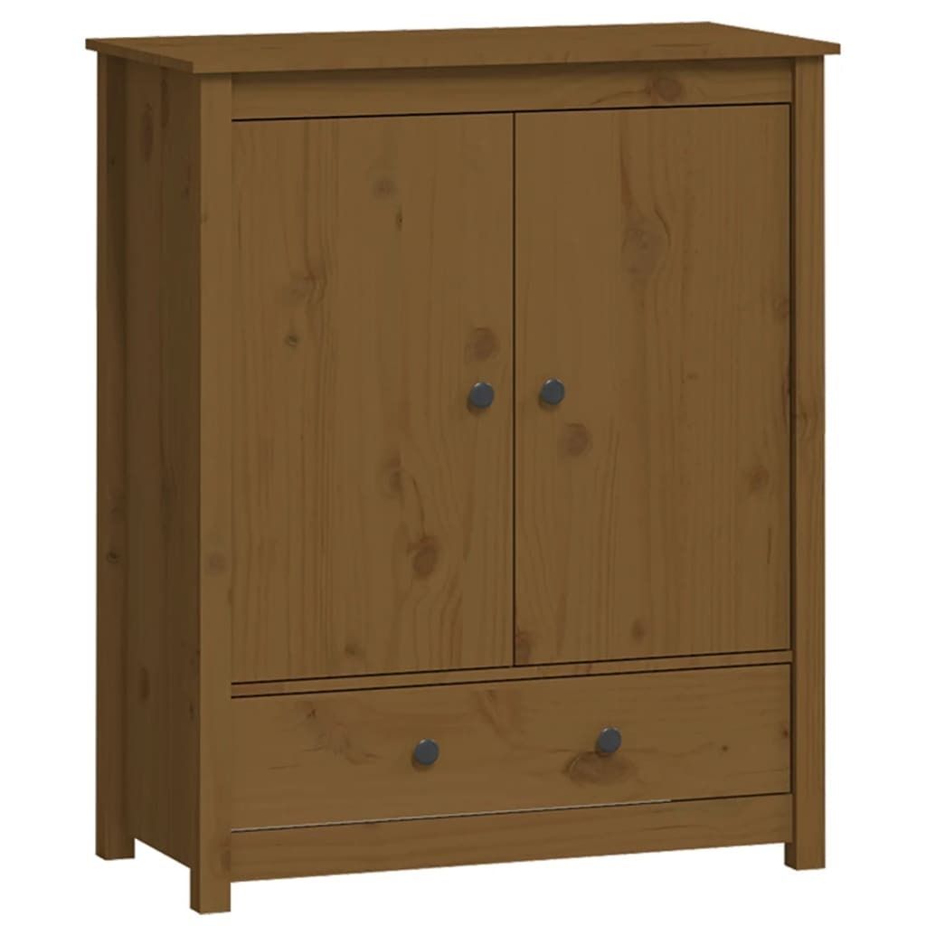 Highboard Honigbraun 83x41,5x100 cm Massivholz Kiefer