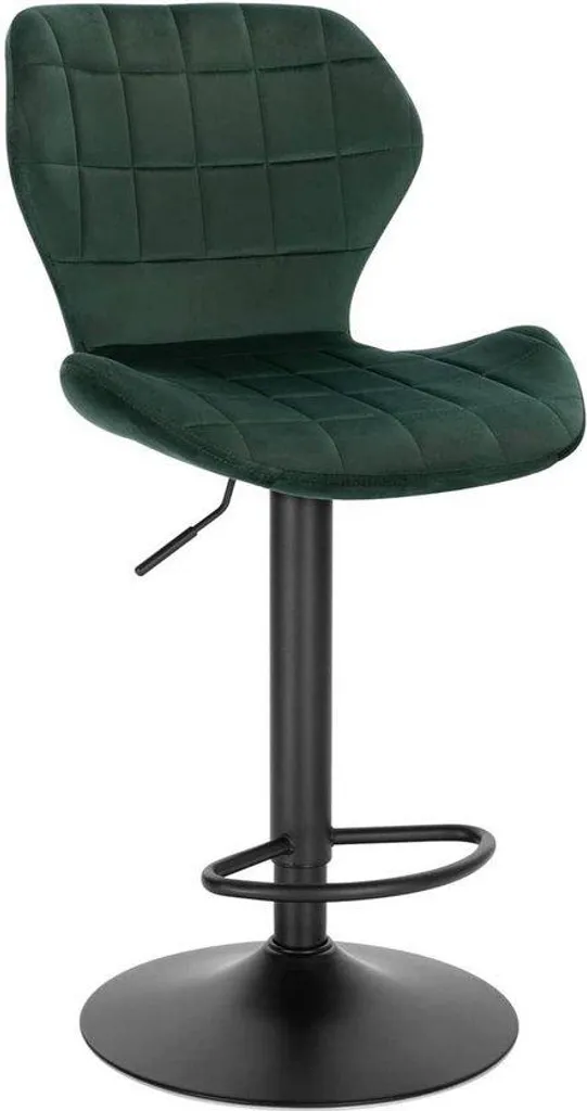 Tabouret de bar confortable en velours pour éviter les maux de dos