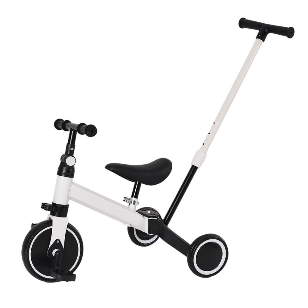 Vélo d'exercice enfants 3 en 1 chariot poussette amovible Image du produit 