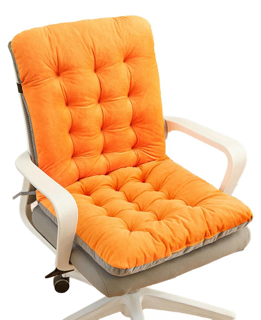 Stuhlkissen mit abnehmbarem, waschbarem Bezug, dicker, hochelastischer Füllung, integriertem Design und ergonomischem Sitzkissen
