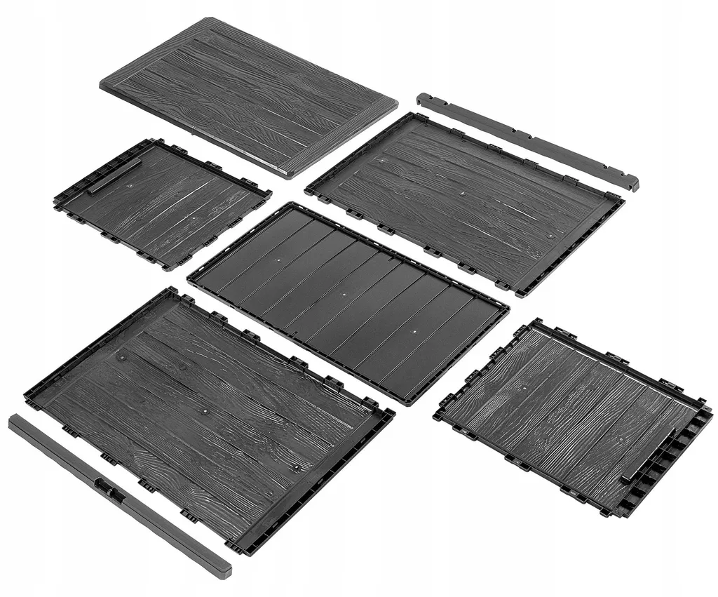 Abri de jardin étanche 190L anthracite pour protéger vos objets