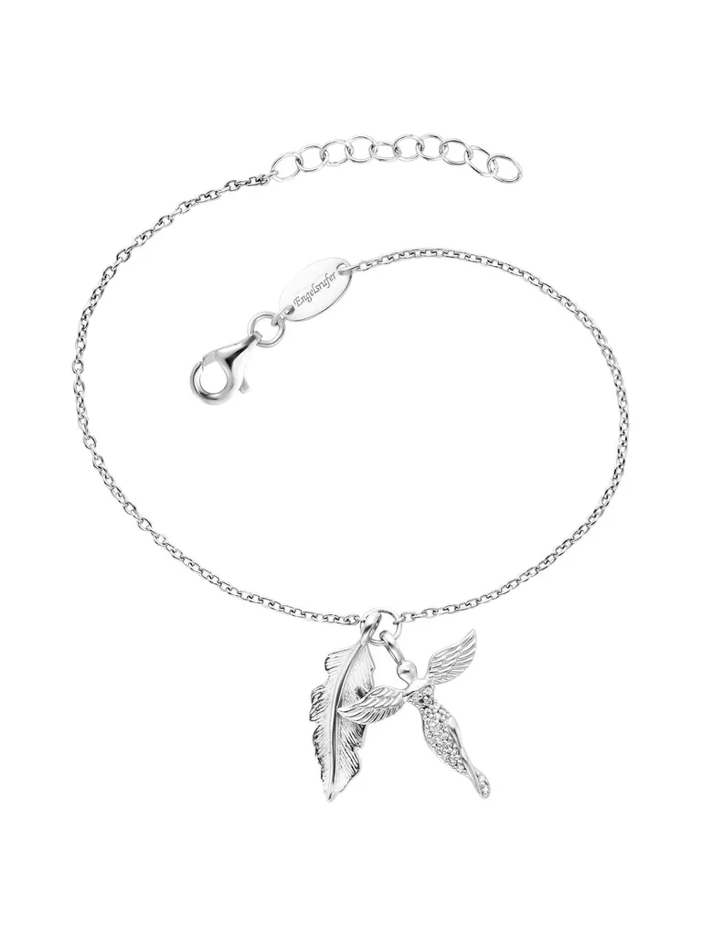 Bracelet Durable en Argent Blanc Aile d'Ange - Bijou Femme Anti-Ternissement