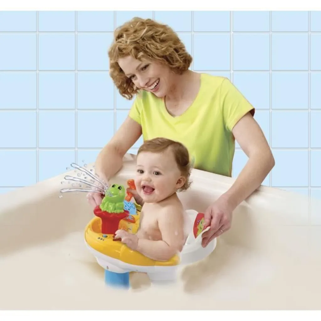 Siège de bain interactif VTech avec tableau d'éveil et ventouses