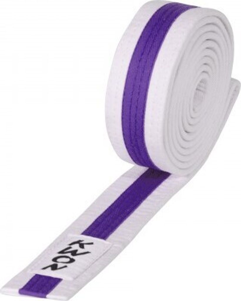 Kindergürtel mehrfarbig. versch. Längen weiß/lila/weiß 320