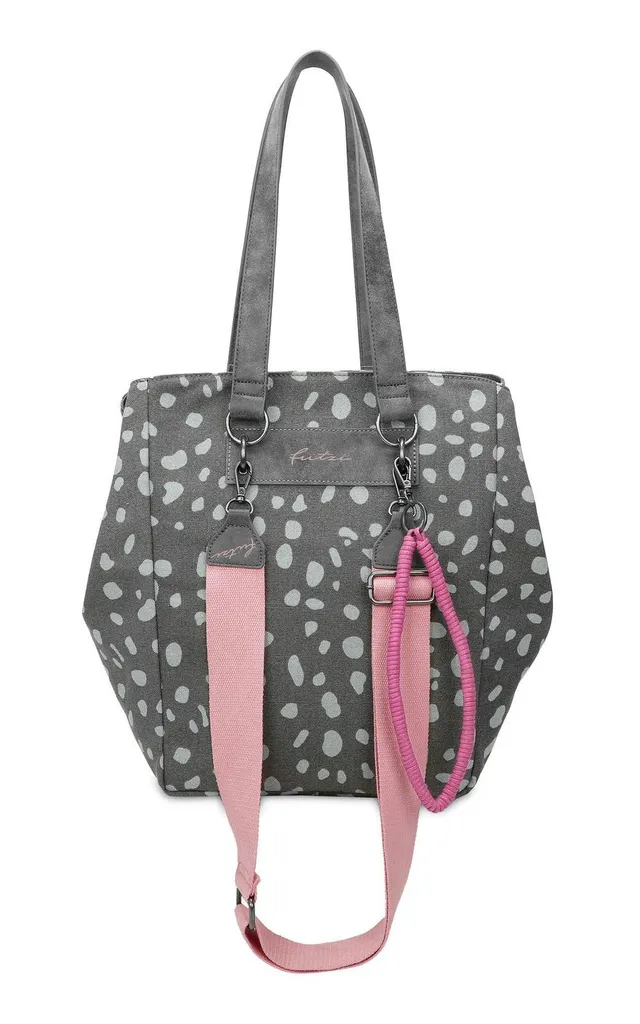 Fritzi aus Preußen Wudy02 Canvas Shopper Spotty Lime - Borsa Donna