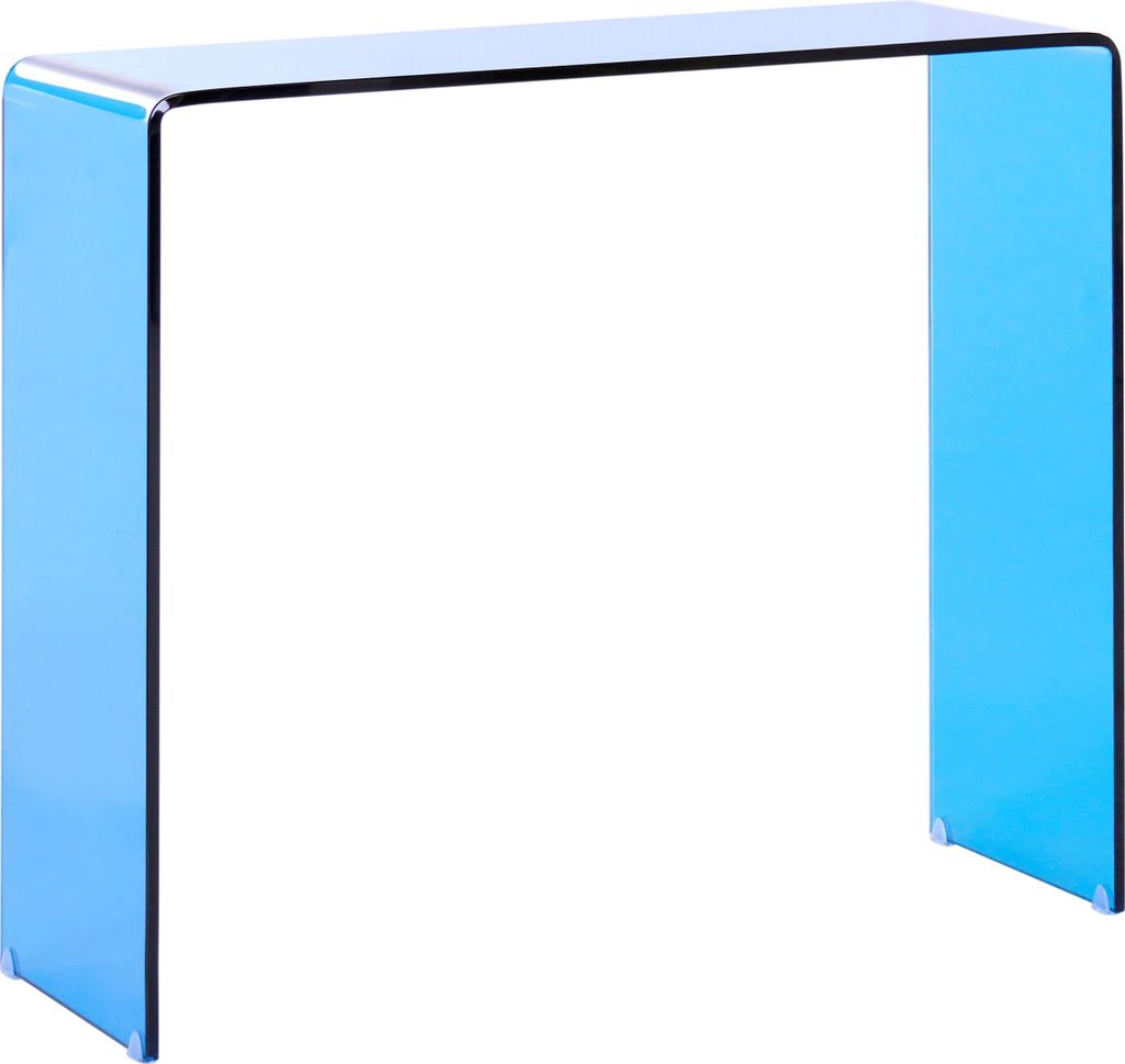 BELIANI Konsolentisch Blau Transparent 30 x 90 cm Minimalistisch Rechteckig Multifunktional Modern