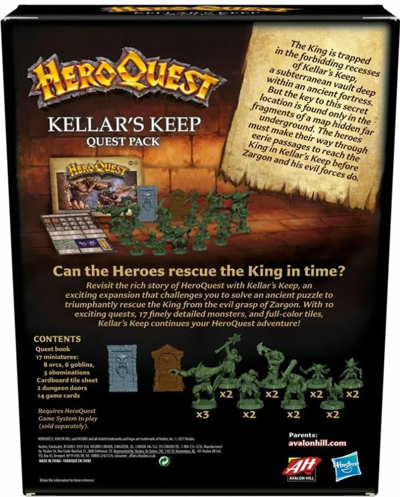 Extension Kellars Keep pour HeroQuest - Nouveau Pack de Quêtes Fantasy - 11
