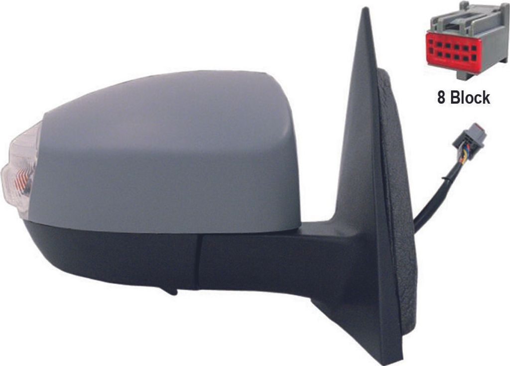 ALKAR 9240375 Außenspiegel Seitenspiegel Rechts für FORD S-MAX (WA6) Beheizt Konvex Grundiert Elektrisch