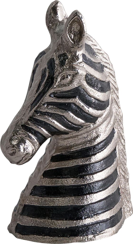BELIANI Dekorative Figur Silber Metall Zebra-Form Verzierung zum Ausstellen Dekorative Ornament
