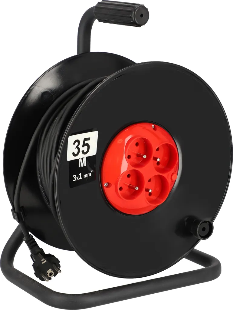 KOTARBAU Prolunga Tamburo Acciaio 35m 3x1mm2 | Protezione Termica