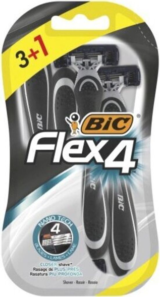 Bic Flex 4 Hojas Comfort Maq Afeit 3ud 1 Immagine del prodotto 