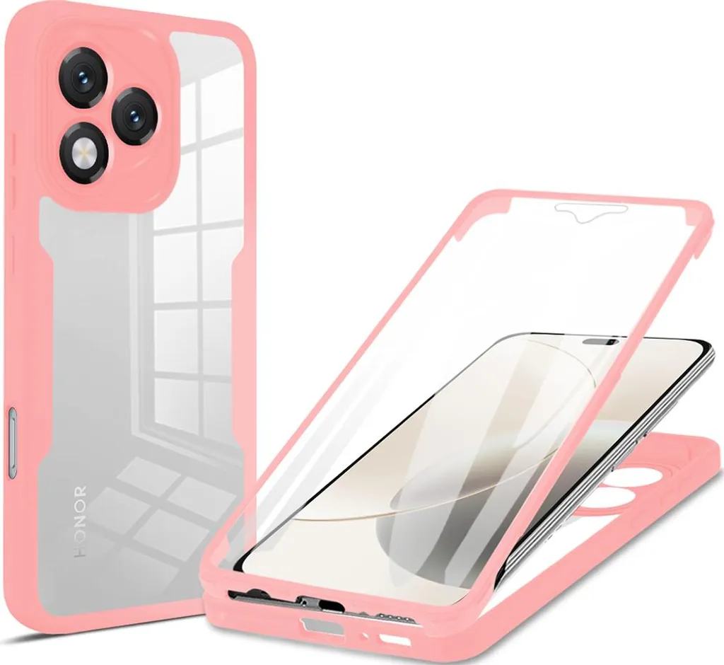 Protezione 360° Honor 400 Lite Rosa - Custodia Integrale Slim