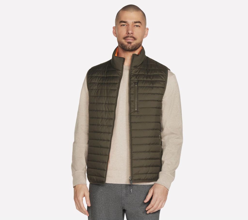 Skechers GoShield Altitude Wendbare Herrenweste grün Größe S