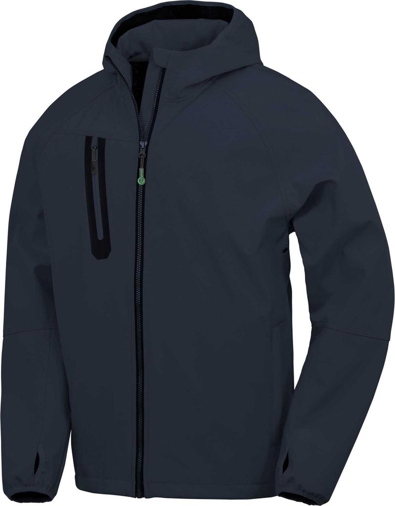 Result Recycled - Softshelljacke für Herren, 3 Lagen, recyceltes Material, Leger BC7386 (XL) (Marine)