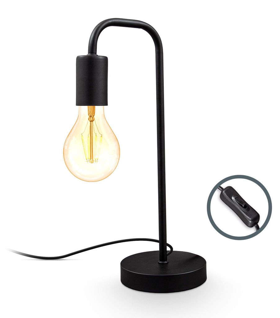 Lampa nocna – ze włącznikiem, w stylu retro, maksymalna moc Zdjęcie produktu 