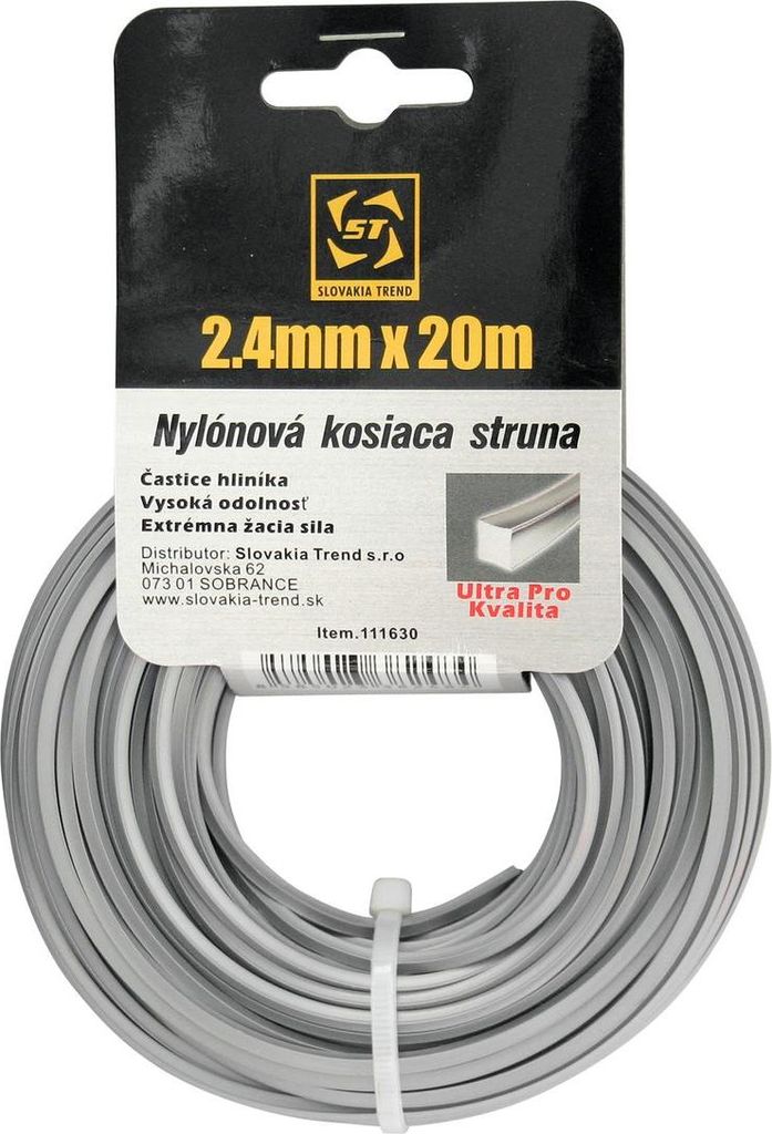Trimmerfaden Alulon ADQ 2,4 mm, L-20 m, eckig 10 Stück Produktbild 