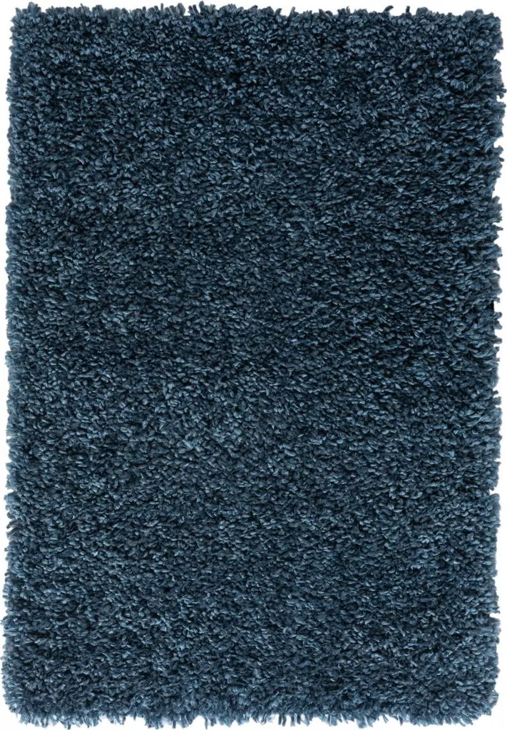 Tapis de salon My Shaggy bleu foncé 100x150 cm - Descente de lit douce