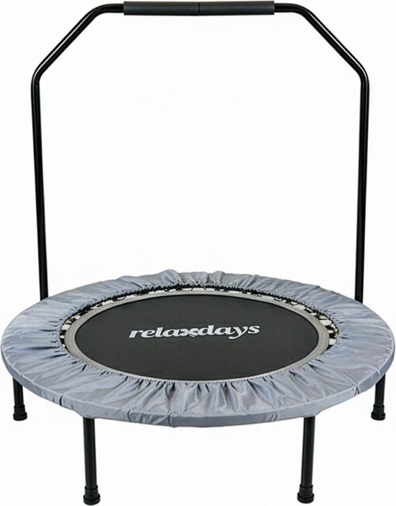 relaxdays Trampolin mit Haltestange Ø 102 cm