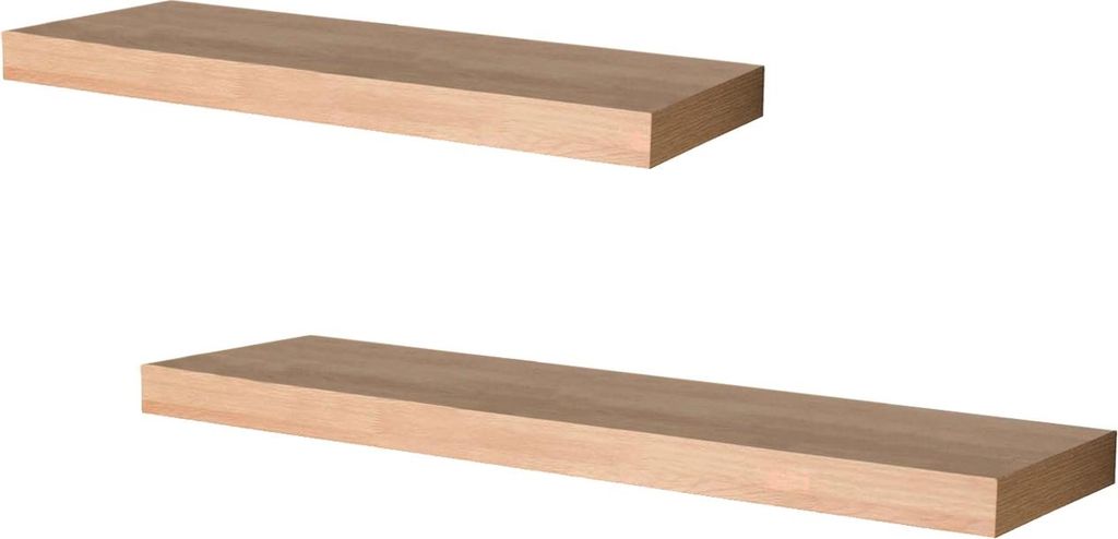 Wandregale 2er Set 120cm + 80cm Altona Sonoma