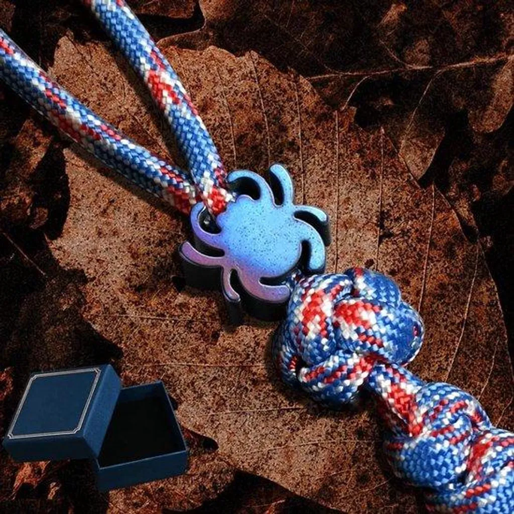 Perle métallique pour paracorde EDC accessoire finition pour couteaux