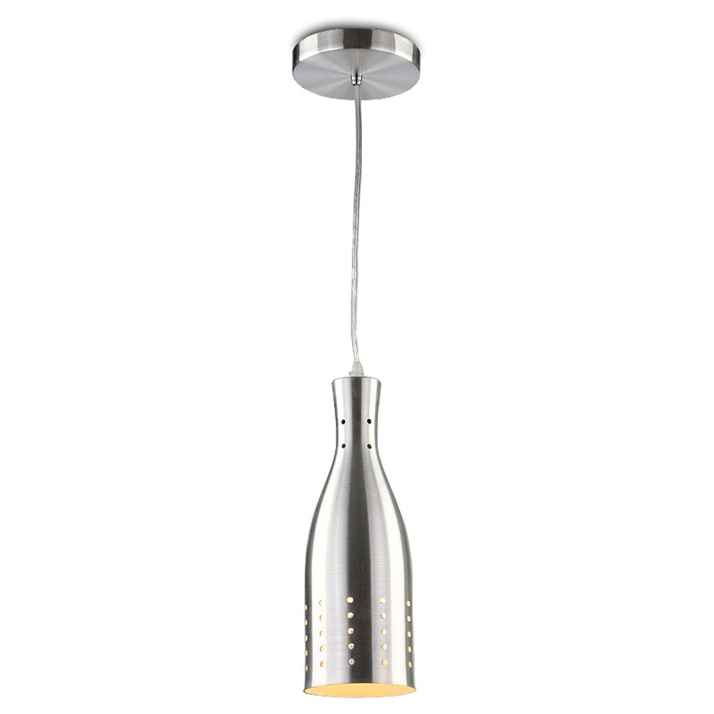 Kwazar Luminaire - Hängelampe Pendelleuchte Silbern E27 Modern Deckenlampe MONA3