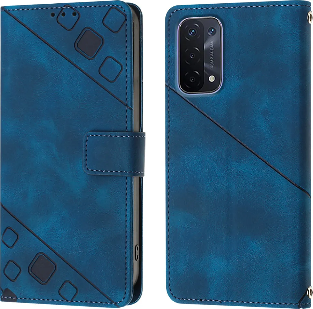 Cover Magnetica Oppo Coque Oppo A74 5G - A93 5G - A54 5G Cuir PU Oppo A74 5G Magnétique Oppo Cover Magnetica Con Supporto