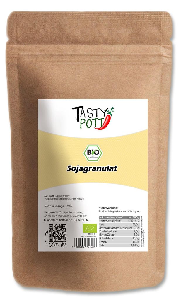 Tasty Pott  Sojagranulat - im Beutel Produktbild 