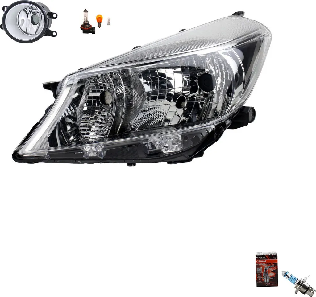 Miglior Faro Toyota Yaris XP13 Sinistro: Johns + Osram Laser +150%