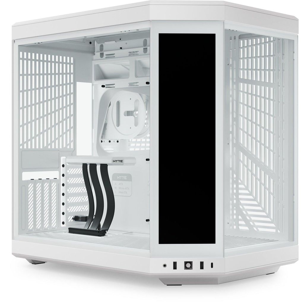 HYTE Y70 Touch Infinite, Midi Tower, PC, Weiß, ATX, EATX, ITX, micro ATX, 18 cm, 42,2 cm