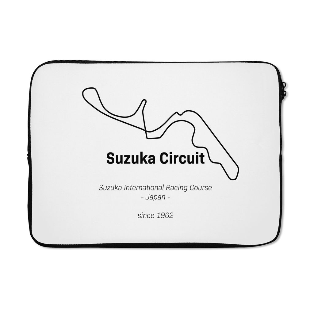 MuchoWow Laptop Hülle 14 ZollFormel 1 - Suzuka - Rennstrecke Laptoptasche - Laptoptasche - Stoßsicher - Schutzhaube