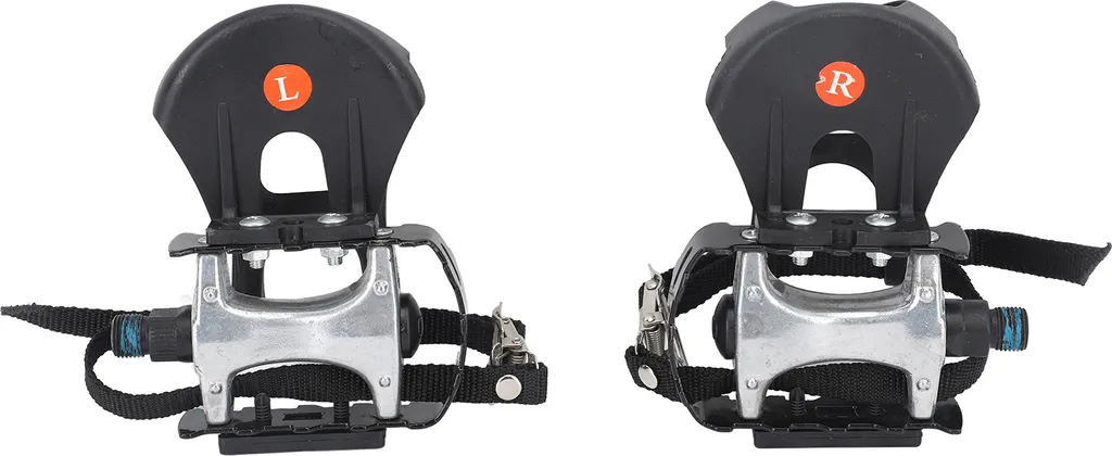 Pédales Antidérapantes 9/16 avec Sangles pour Réparer son Vélo de Fitness