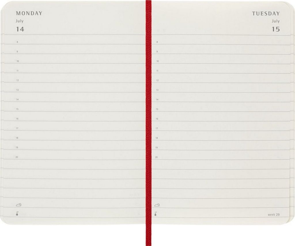 Moleskine 12měsíční denní kalendář 2025, kapesní/A6, 1 den Obrázek produktu 4