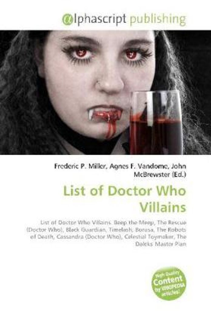 List of Doctor Who Villains
