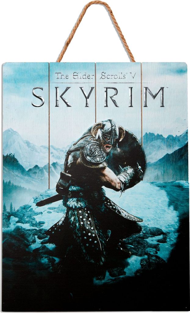 Doctor Collector The Elder Scrolls V: Skyrim WoodArts 3D Holzdruck Aereal Attack 30 x 40 cm DOCO-DCSKY02