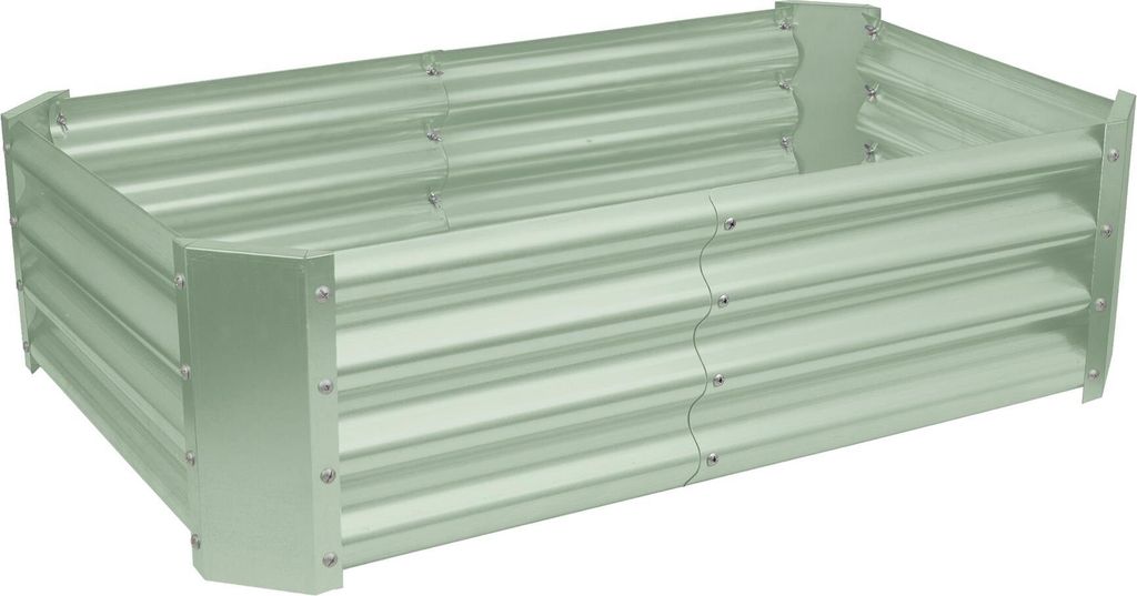 Rechteckiges Hochbeet aus verzinktem Stahl – 120 cm x 60 cm Produktbild 
