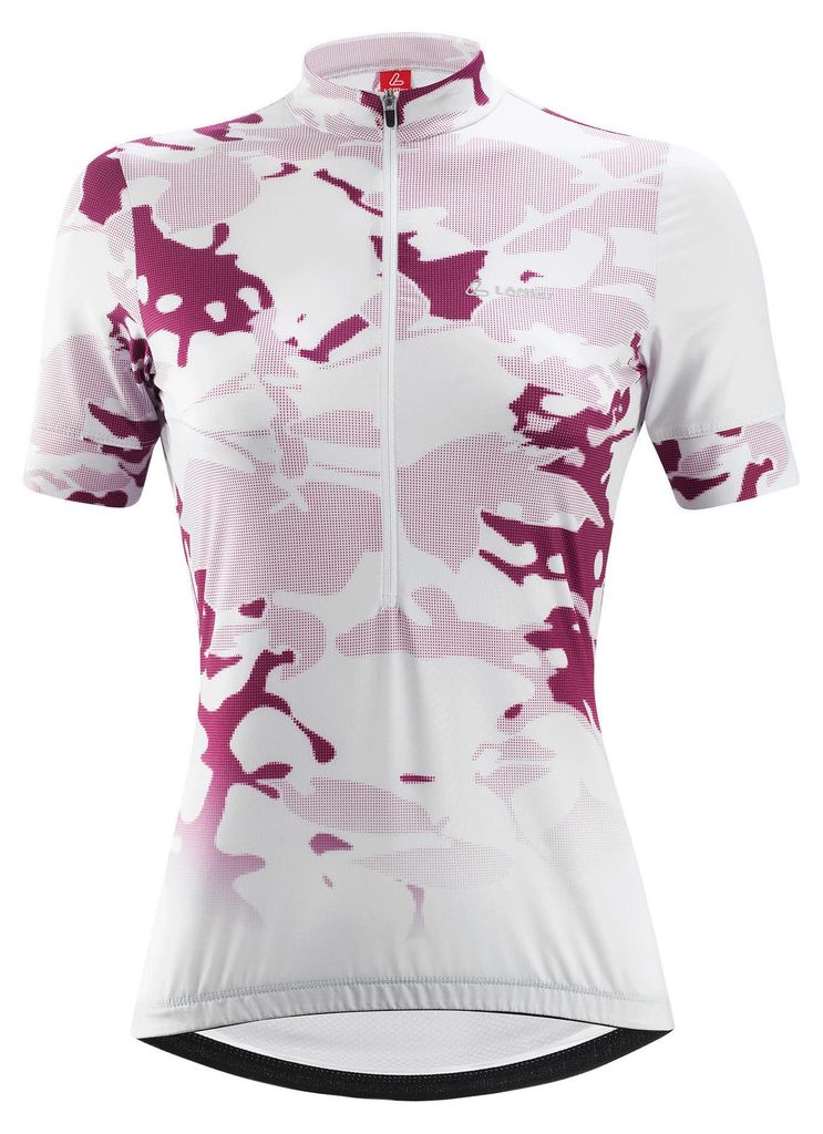 Löffler BIKE JERSEY HZ MYSTERIA MID Radtrikot weiß/rosa 42