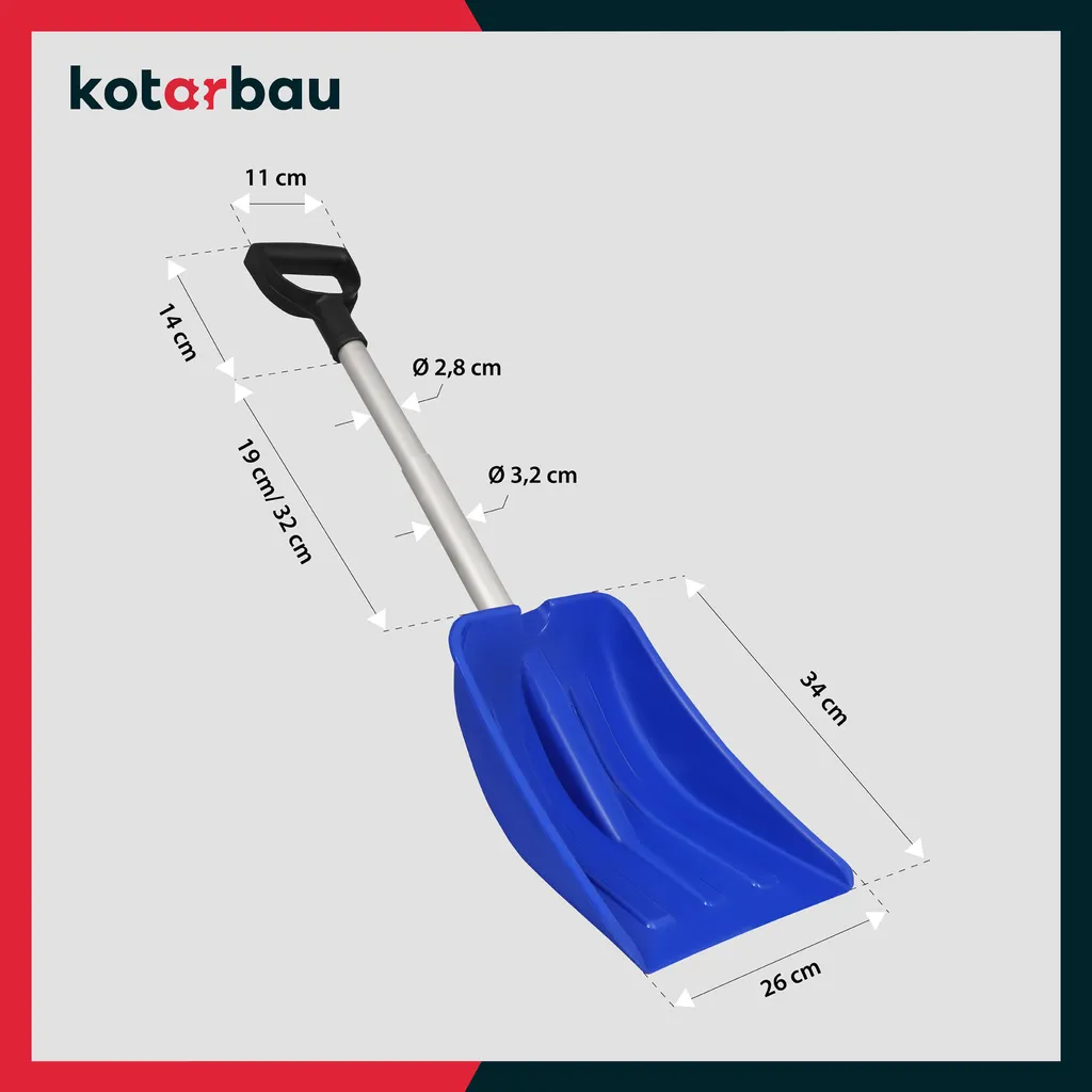 KOTARBAU® Vanga Pieghevole Auto: Libera la Tua Strada dalla Neve - 3