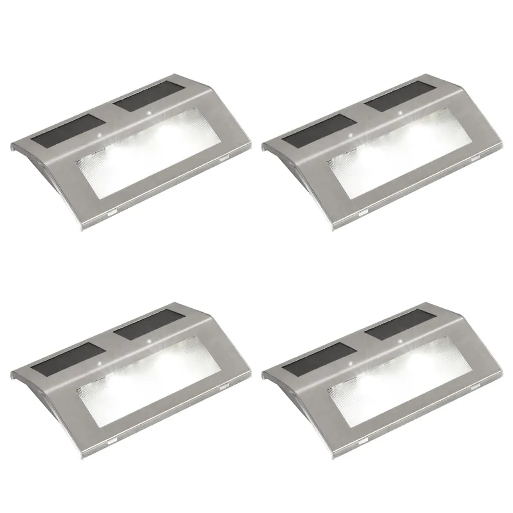 Lampe Solaire Escalier 2 LED : Évitez les Chutes dans le Noir - Pack 4