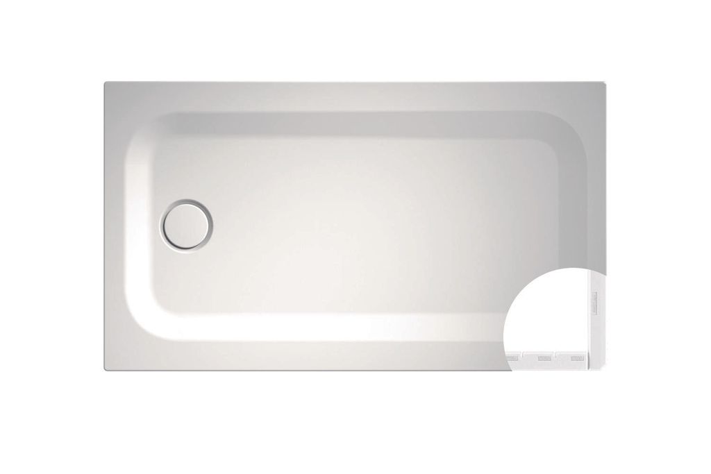 BetteUltra Rechteck-Duschwanne mit Minimum-Wannenträger und BetteAntirutsch Pro, 1300x750x35mm, 5785-414AE,T1