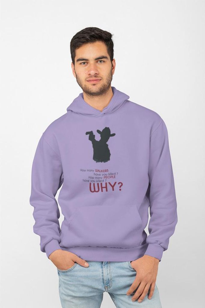 D&B Uni Hoodie MO00074 Walking Dead Lavendel-Größe M