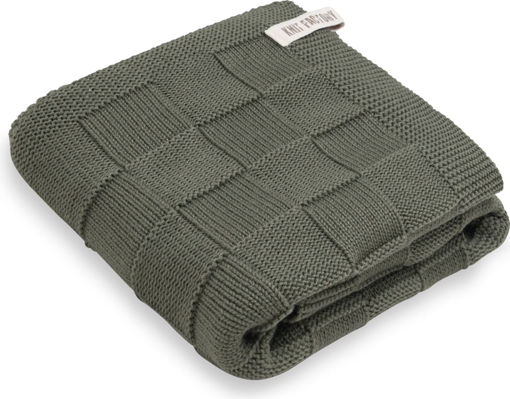 Knit Factory Handtuch Ivy - Khaki - 50x100 cm
