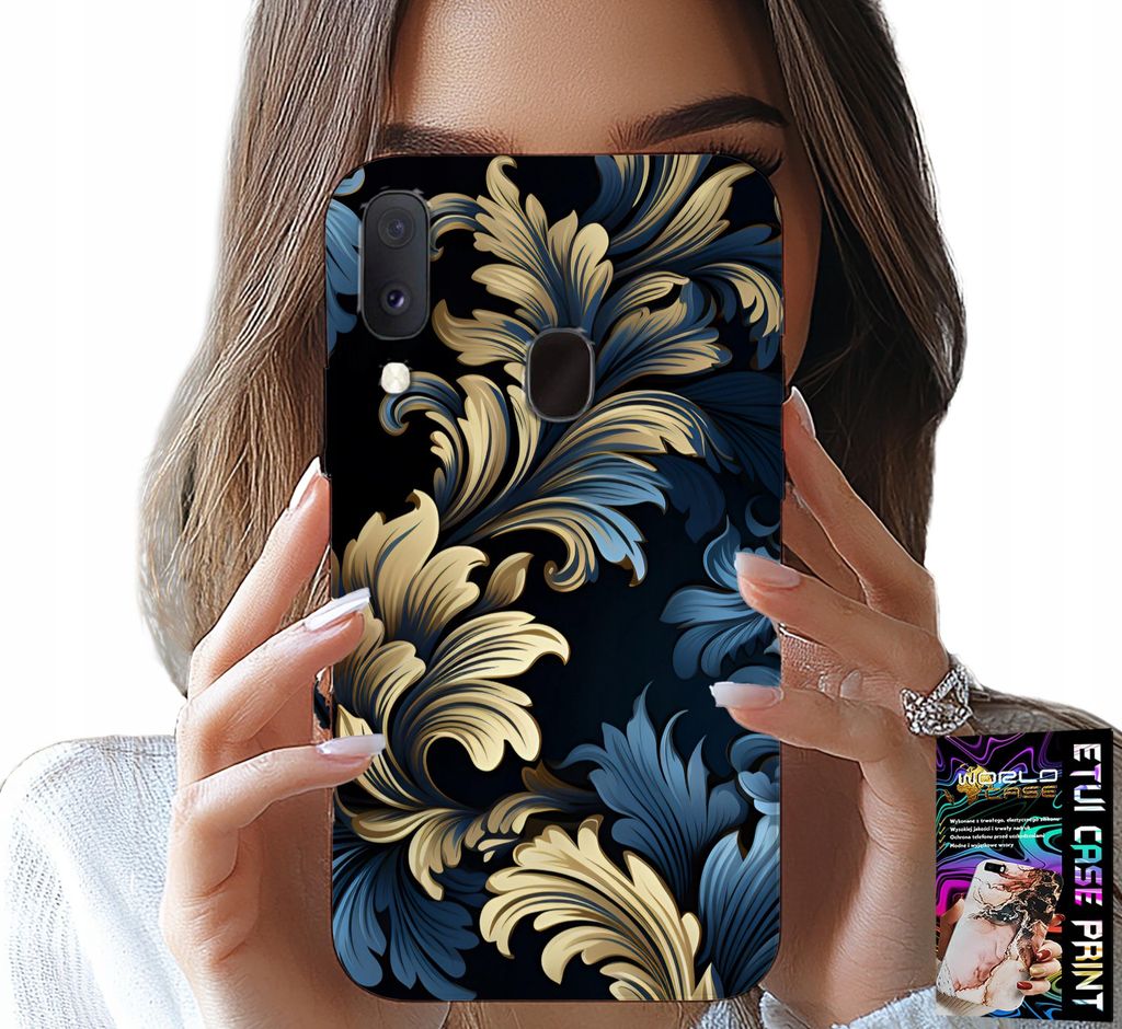 Etui Für Samsung Galaxy A20E - Elegante Gold Mode Design Etui
