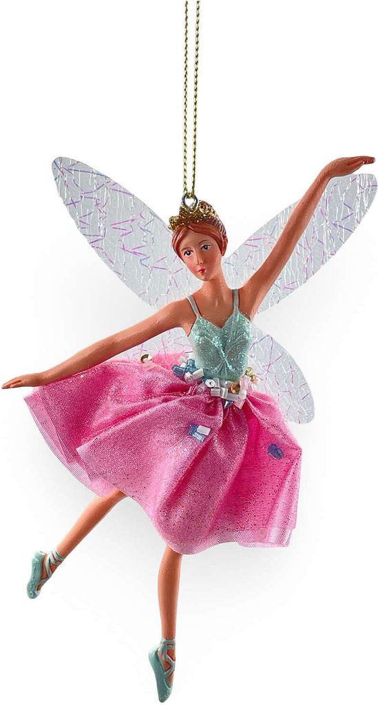 Goodwill Ballerina Engel Elfe Fee rosa Weihnachtsschmuck Christbaumschmuck