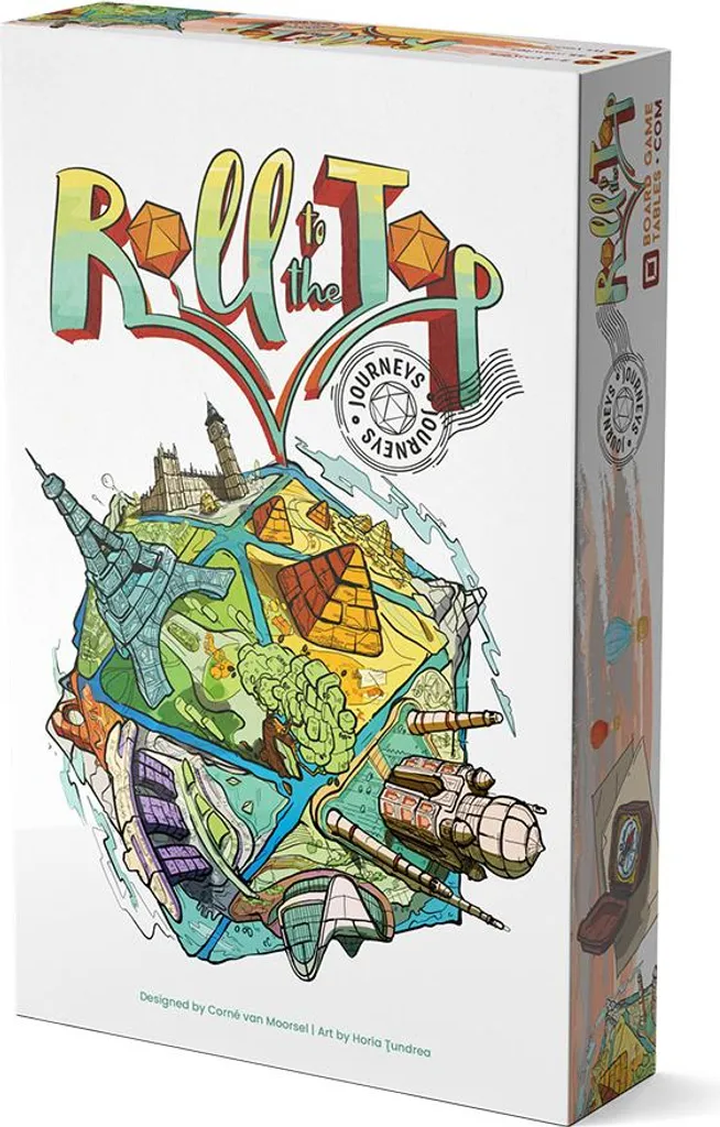 Jeu de Voyage Roll to the Top Journeys Idéal pour Vacances et Soirées