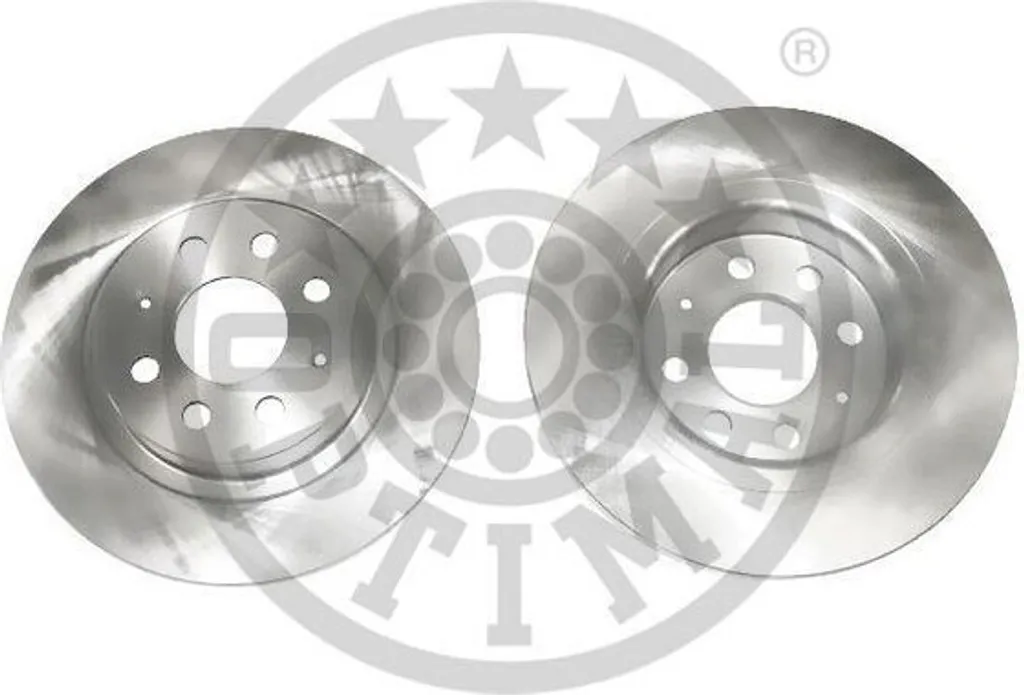 Disque de frein arrière anticorrosion OPTIMAL BS-7662C de 6mm, lot x2
