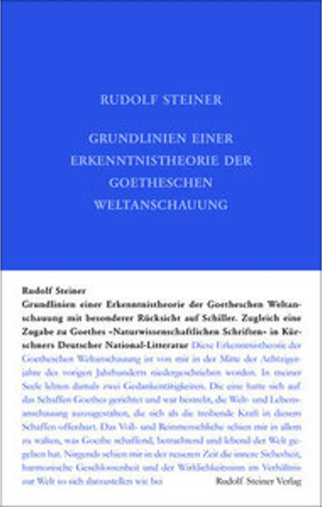 Livre de Philosophie Allemande sur Goethe et Schiller Édition Reliée