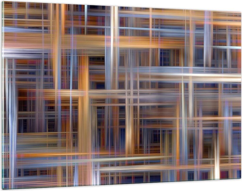 Bilder auf glas - Abstraktion modern - 120x80cm - Glasbilder - Wandbilder - Kunstdruck - zum Aufhängen bereit - Wanddekoration aus Glas - Glas Bil...